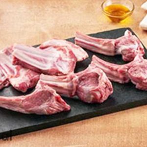 Raw mutton ribs, seasoned with aromatic spices and herbs